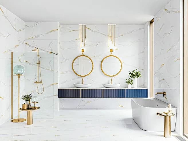 Płytki jak marmur do łazienki – piękno i trwałość w Twoim wnętrzu